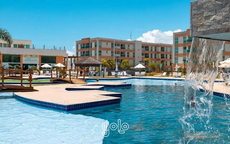 Muro Alto Condomínio Clube – Flat 1 quarto #216