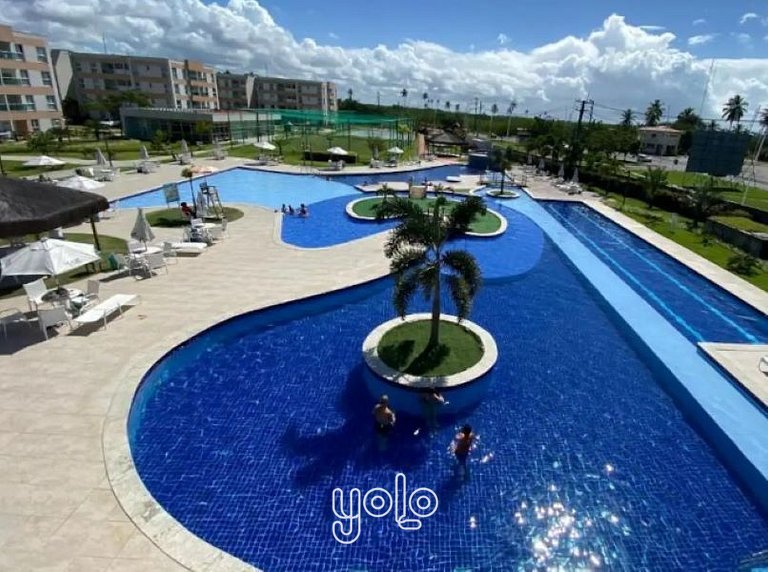 Muro Alto Condomínio Clube – Flat 2 quartos #405