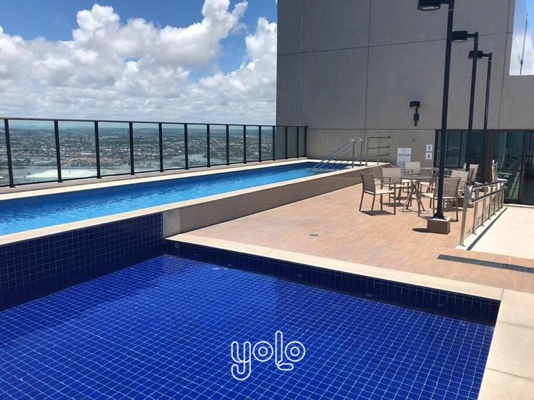 Flat completo ao lado do Shopping Rio Mar Recife #903