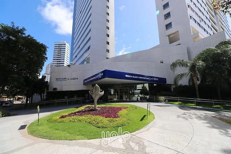Apto 1 Quarto no Beach Class Convention em Recife #2503