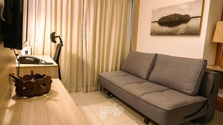Apto 1 Quarto no Beach Class Convention em Recife #2503