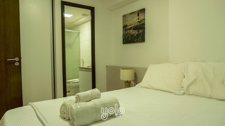 Apto 1 Quarto no Beach Class Convention em Recife #503
