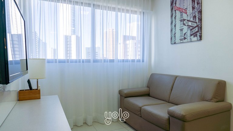 Apto 1 Quarto no Beach Class Convention em Recife #503