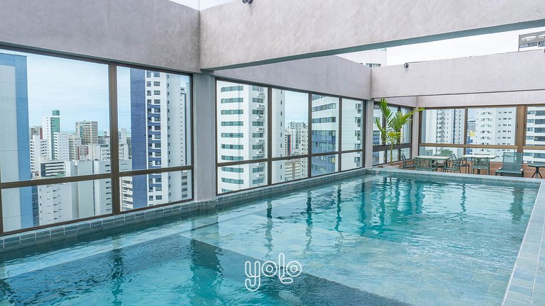 Studio Rooftop 470 Boa Viagem Recife #802 by Yolo