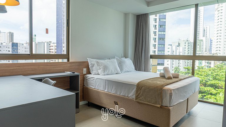 Studio Edf Rooftop 470 em Boa Viagem Recife #602