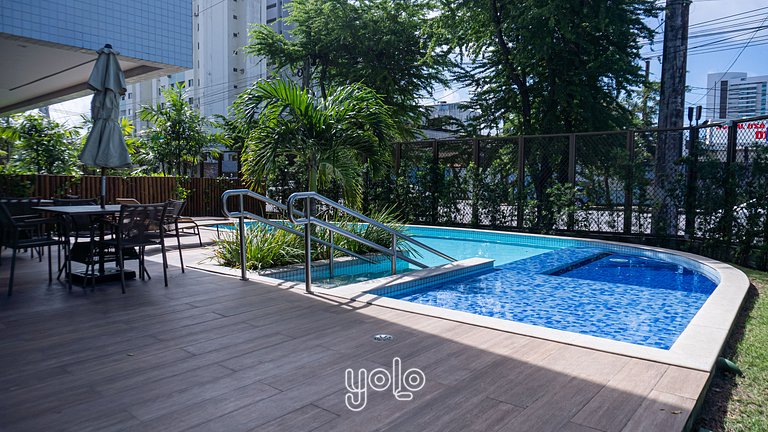 Flat 01 quarto no Parque Shopping em Recife #1406