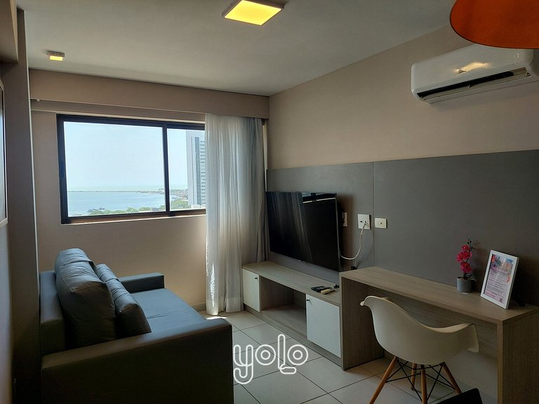 Flat completo ao lado do Shopping Rio Mar Recife #903