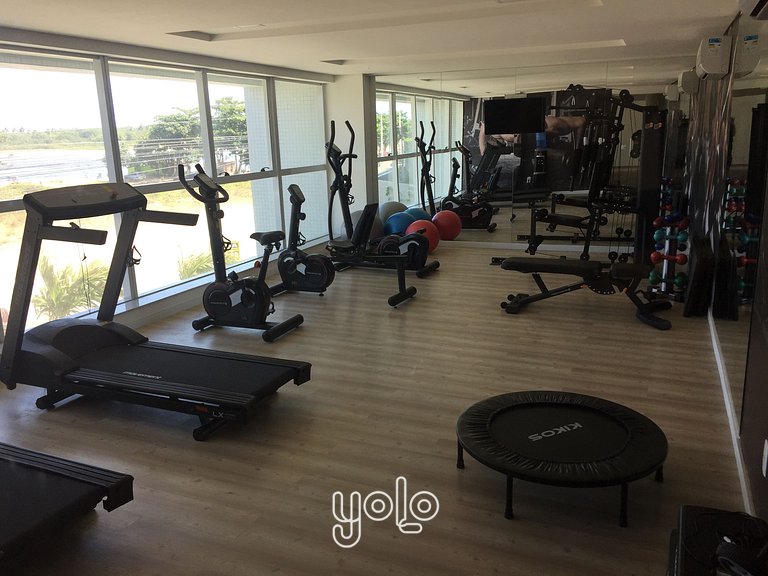 Flat com vista mar no Marinas da Barra por Yolo #1203
