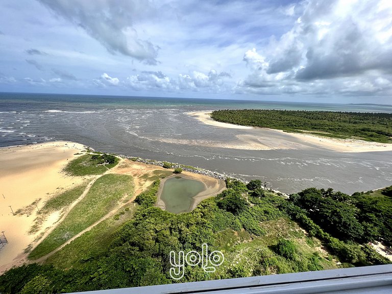 Flat vista mar no Marinas da Barra por Yolo #2303