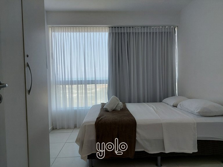 Flat com vista mar no Marinas da Barra por Yolo #1203
