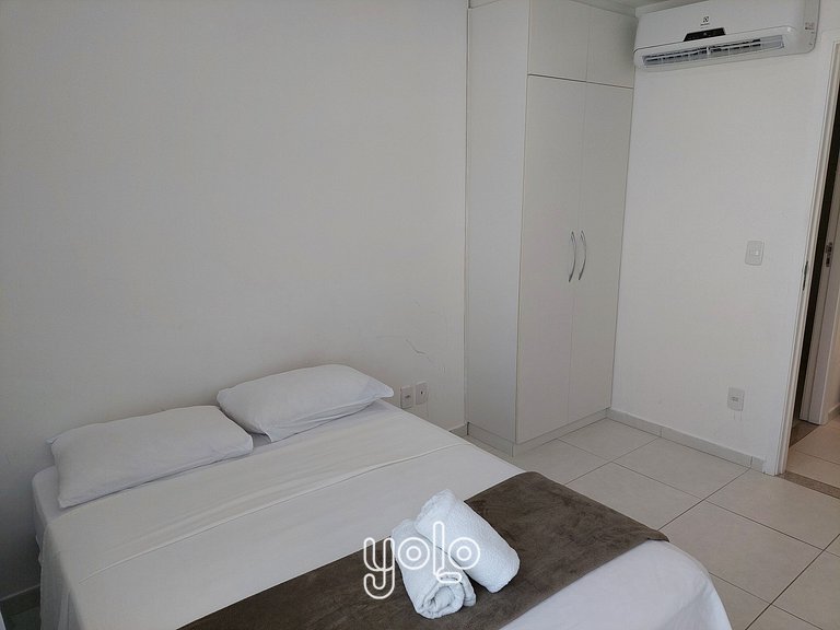 Flat com vista mar no Marinas da Barra por Yolo #1203