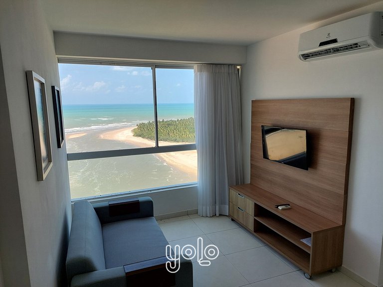 Flat vista mar no Marinas da Barra por Yolo #2303