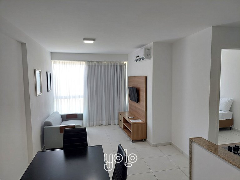 Flat vista mar no Marinas da Barra por Yolo #2303