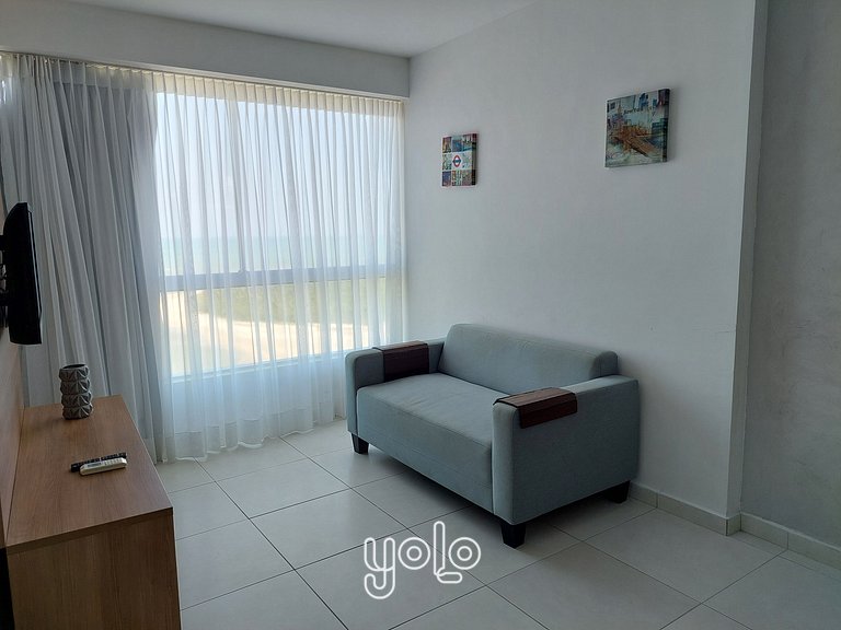 Flat vista mar no Marinas da Barra por Yolo #2304
