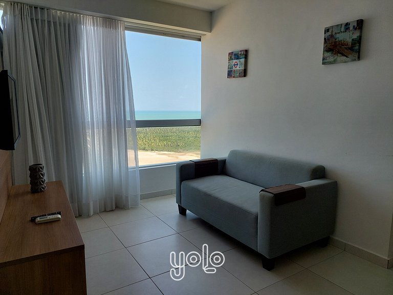 Flat vista mar no Marinas da Barra por Yolo #2304