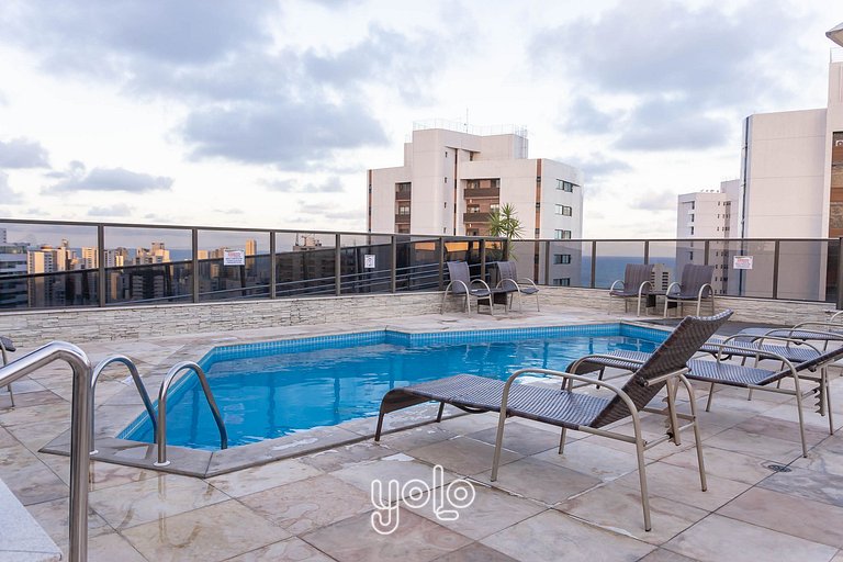 Flat no Beach Class Residence por Yolo #2101