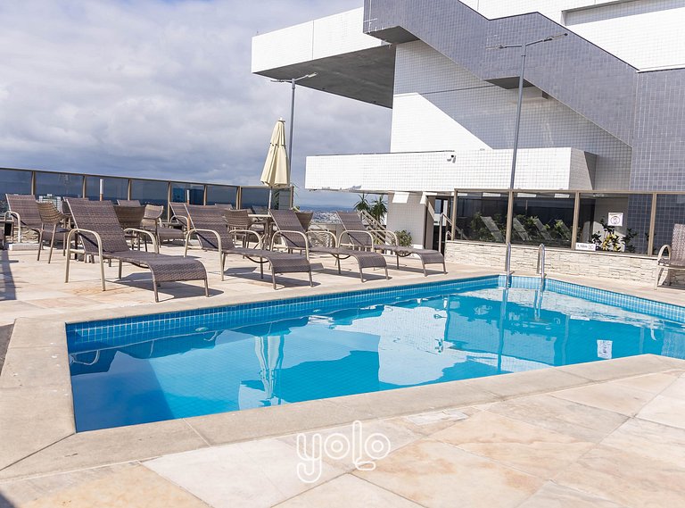 Flat 1 quarto - Beach Class Residence por Yolo #2608