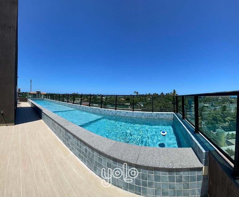 Flat 1 quarto a 450m da praia de Porto de Galinhas #302