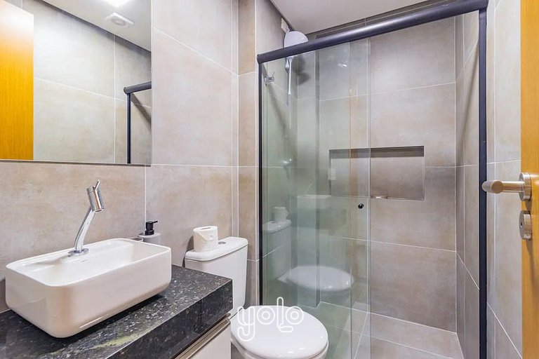 Flat 1 quarto a 450m da praia de Porto de Galinhas #302
