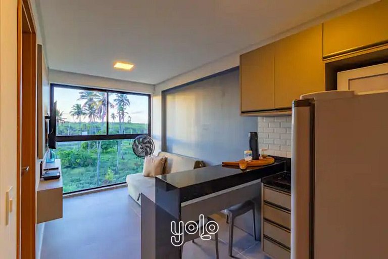Flat 1 quarto a 450m da praia de Porto de Galinhas #302