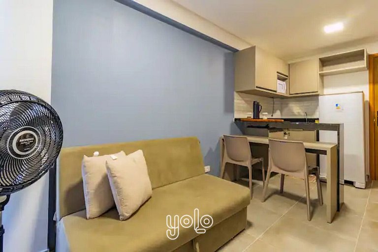 Flat 1 quarto a 450m da praia de Porto de Galinhas #302