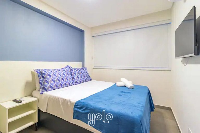 Flat 1 quarto a 450m da praia de Porto de Galinhas #302