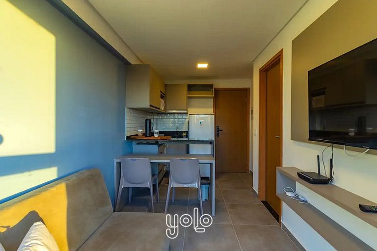 Flat 1 quarto a 450m da praia de Porto de Galinhas #302