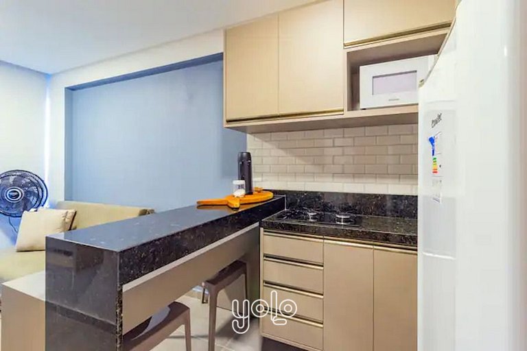 Flat 1 quarto a 450m da praia de Porto de Galinhas #302