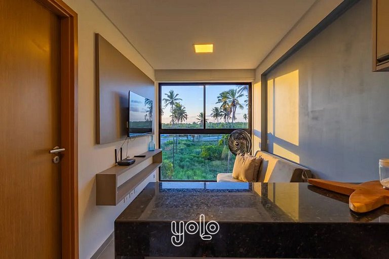 Flat 1 quarto a 450m da praia de Porto de Galinhas #302