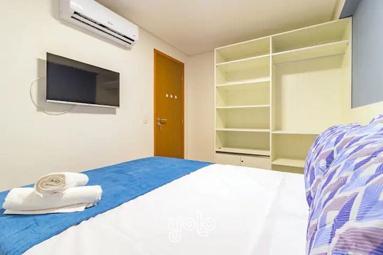 Flat 1 quarto a 450m da praia de Porto de Galinhas #302