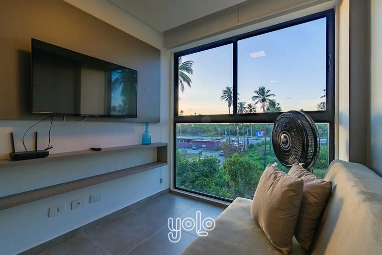 Flat 1 quarto a 450m da praia de Porto de Galinhas #302