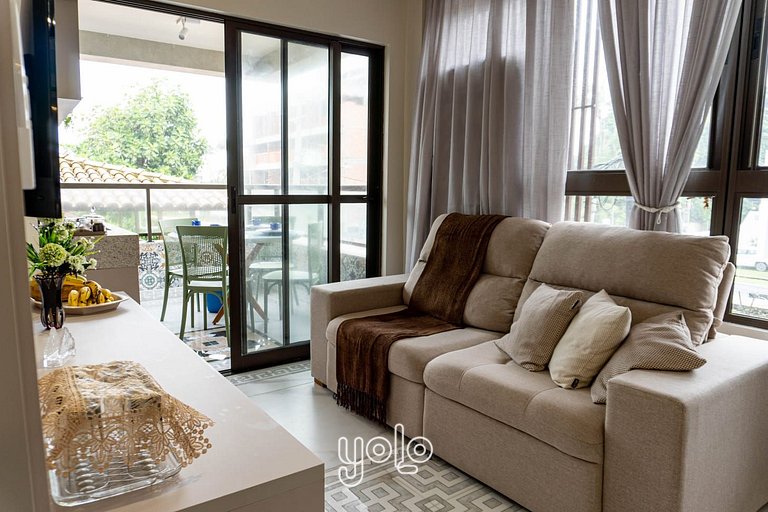 Flat 1 quarto beira-mar em Porto de Galinhas