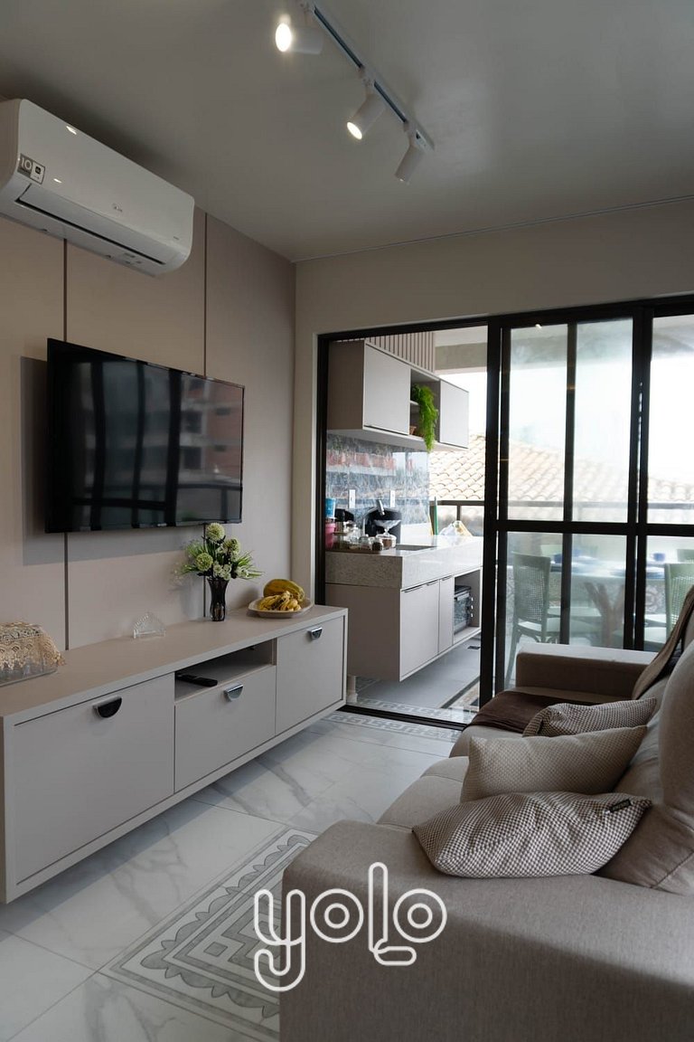 Flat 1 quarto beira-mar em Porto de Galinhas