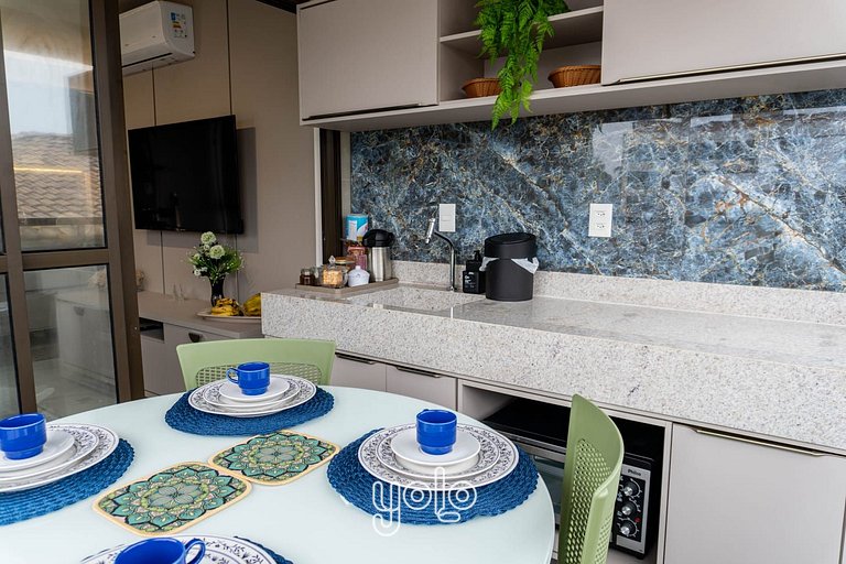 Flat 1 quarto beira-mar em Porto de Galinhas