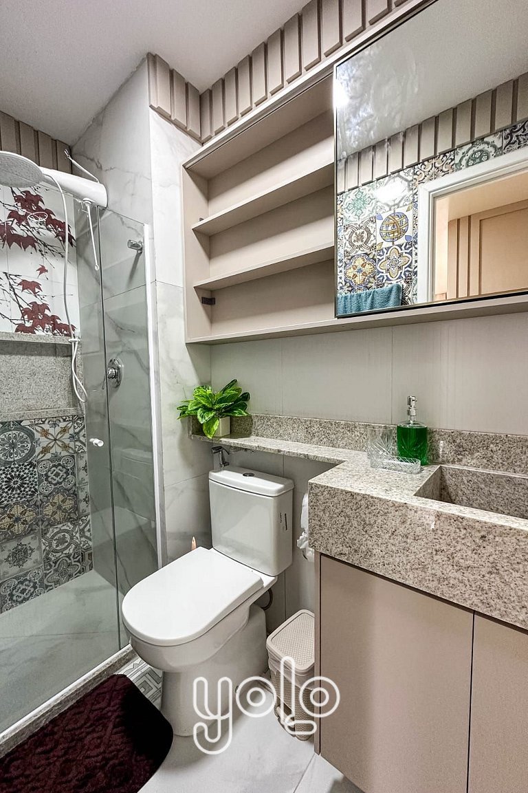 Flat 1 quarto beira-mar em Porto de Galinhas