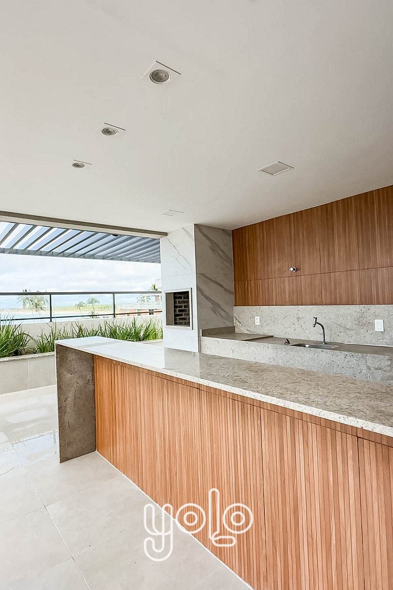 Flat Beira-Mar no Centro de Porto de Galinhas