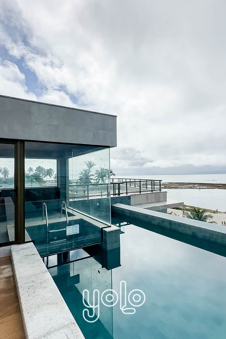 Flat Beira-Mar no Centro de Porto de Galinhas