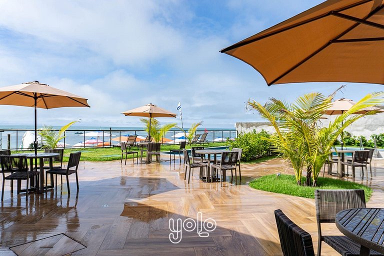 Flat Beira-Mar no Centro de Porto de Galinhas