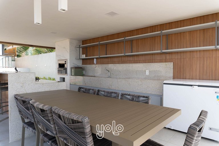 Flat Beira-Mar no Centro de Porto de Galinhas