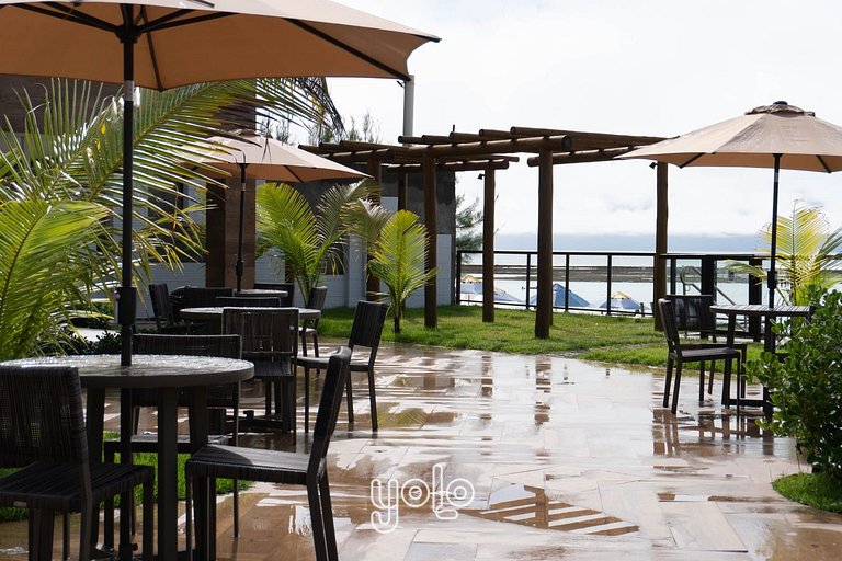 Flat Beira-Mar no Centro de Porto de Galinhas