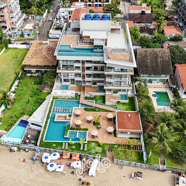 Flat 1 quarto beira-mar em Porto de Galinhas