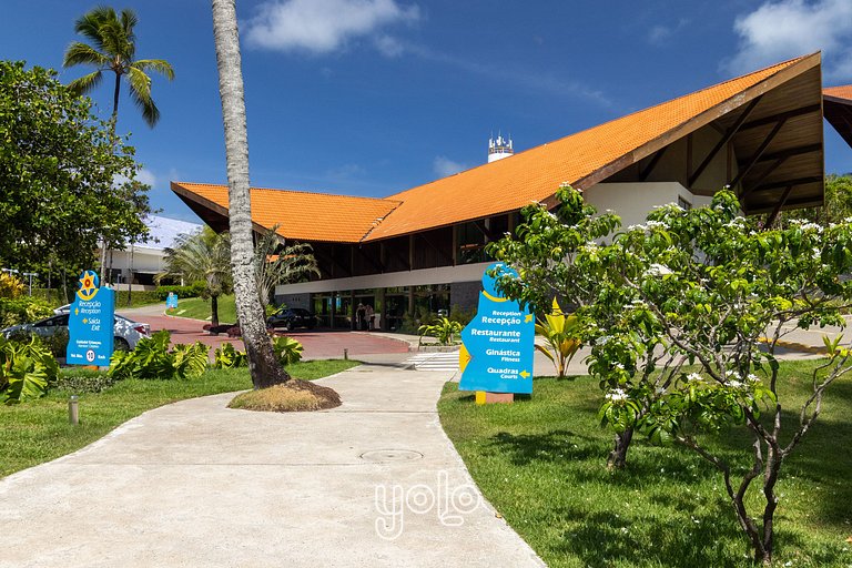 Flat no Marulhos Suítes & Resort com Vista Piscina #105