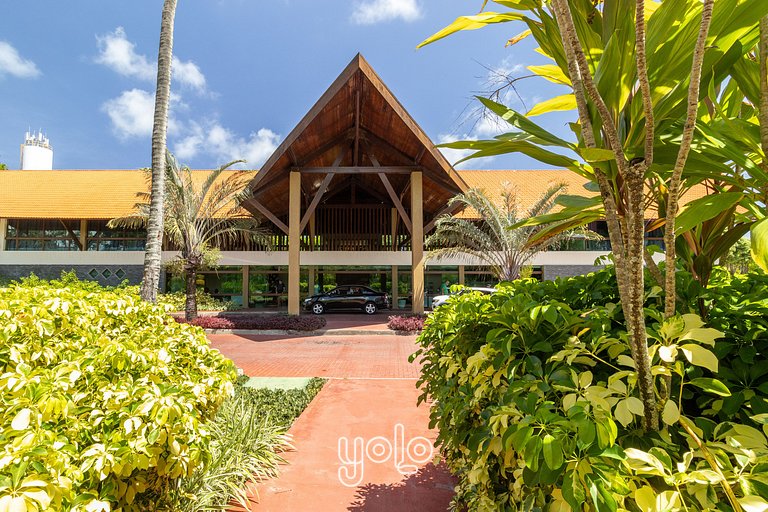 Flat no Marulhos Resort com Vista Piscina #105