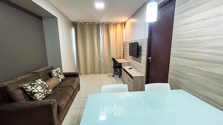 Apto 1 Quarto no Beach Class Convention em Recife #702