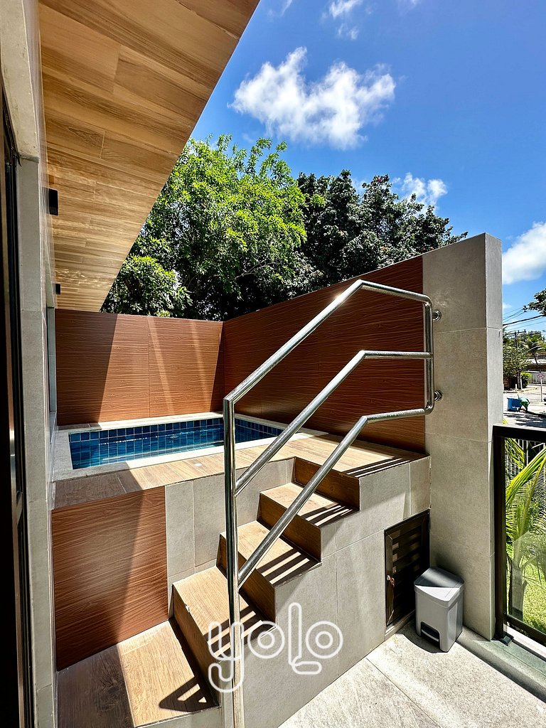 Flat com piscina privativa no Centro de Porto de Galinhas #0