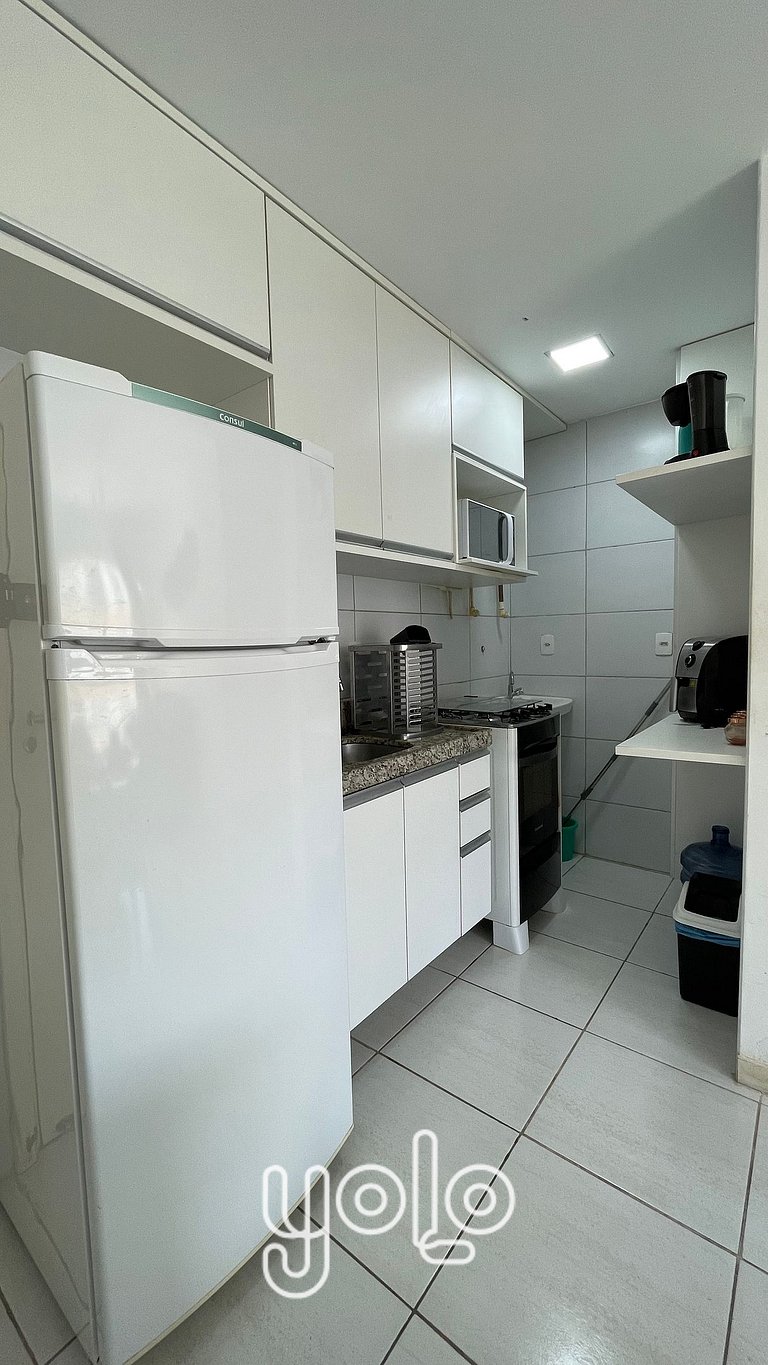 Flat 1 quarto no Muro Alto Condomínio Clube #310