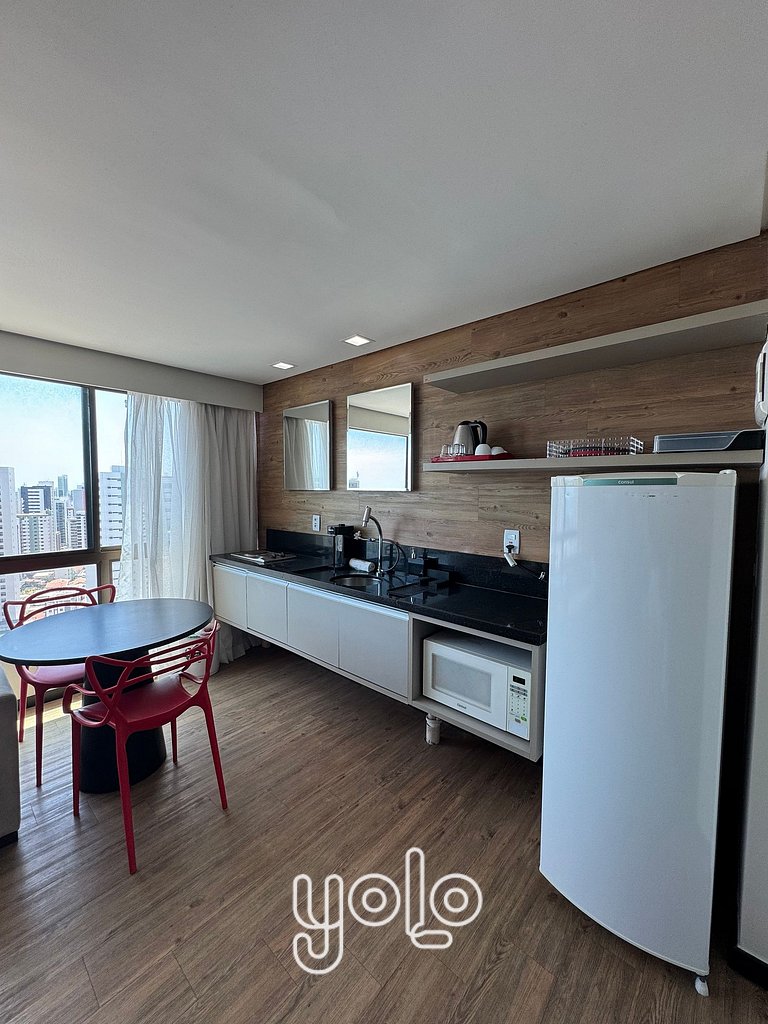 Flat 1 quarto no Pontes Home Stay Boa Viagem #2103