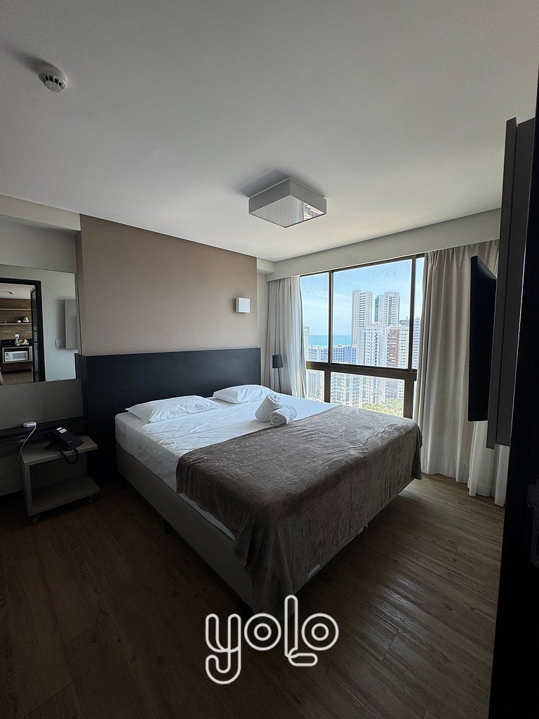 Flat 1 quarto no Pontes Home Stay Boa Viagem #2103
