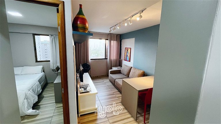 Flat 1 Quarto na Jaqueira Recife