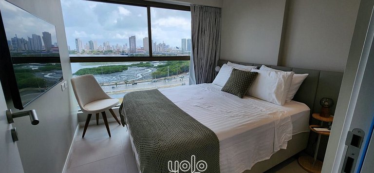 Flat 1 quarto próx ao Shopping Rio Mar Recife #610